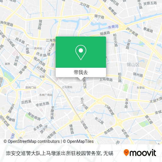 崇安交巡警大队上马墩派出所驻校园警务室地图