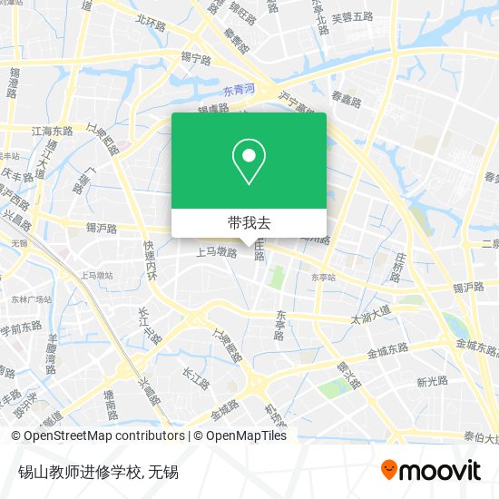锡山教师进修学校地图