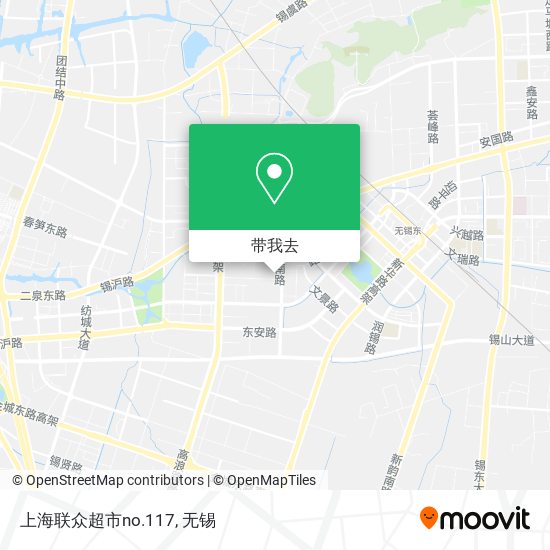 上海联众超市no.117地图