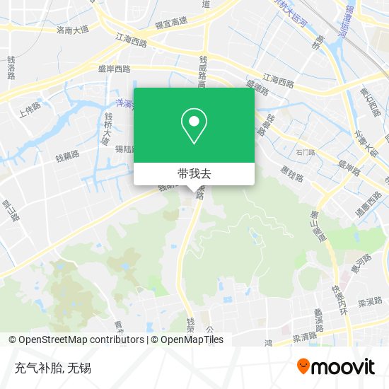 充气补胎地图