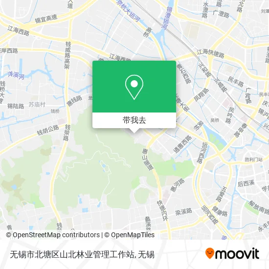 无锡市北塘区山北林业管理工作站地图