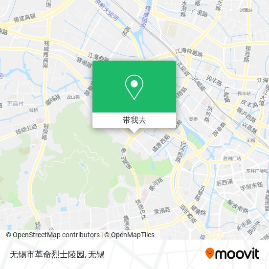 无锡市革命烈士陵园地图