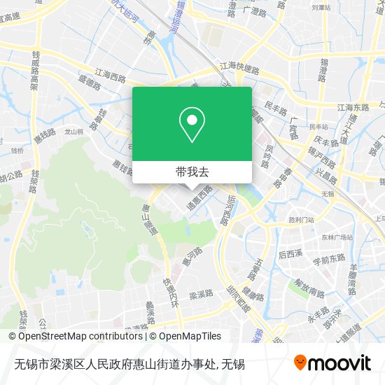 无锡市梁溪区人民政府惠山街道办事处地图