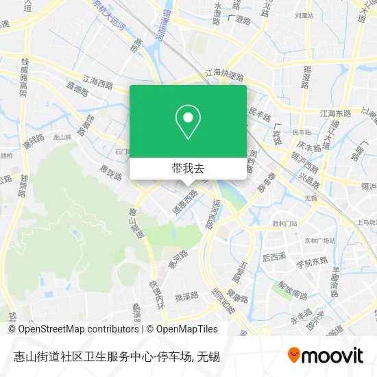 惠山街道社区卫生服务中心-停车场地图