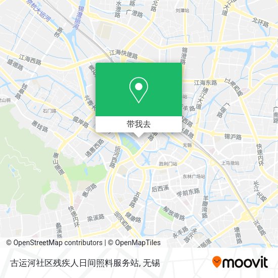 古运河社区残疾人日间照料服务站地图