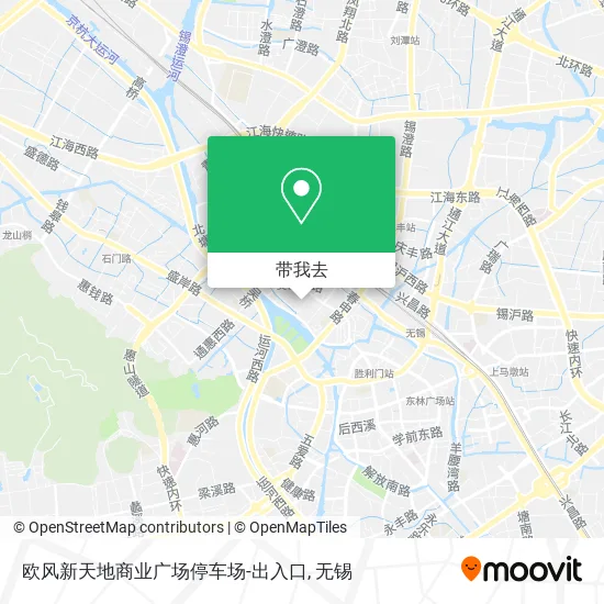 欧风新天地商业广场停车场-出入口地图