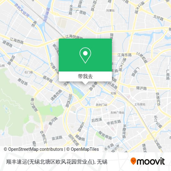 顺丰速运(无锡北塘区欧风花园营业点)地图