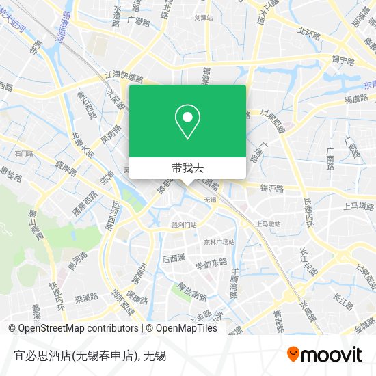 宜必思酒店(无锡春申店)地图