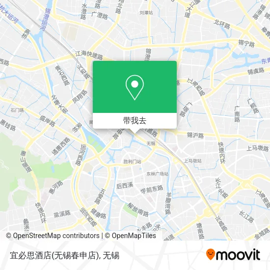 宜必思酒店(无锡春申店)地图