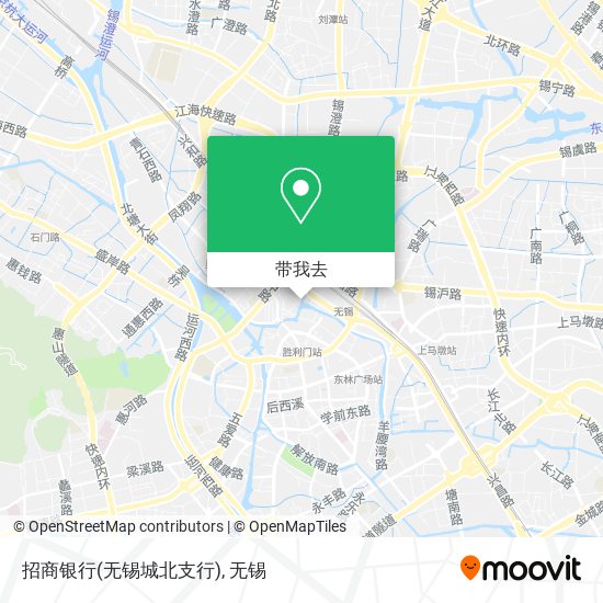 招商银行(无锡城北支行)地图