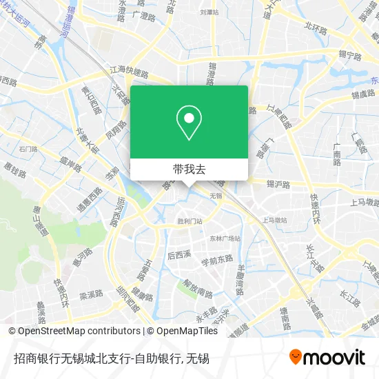 招商银行无锡城北支行-自助银行地图