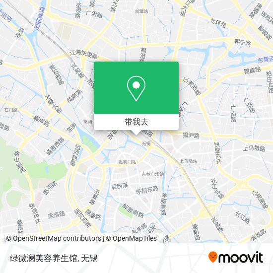 绿微澜美容养生馆地图