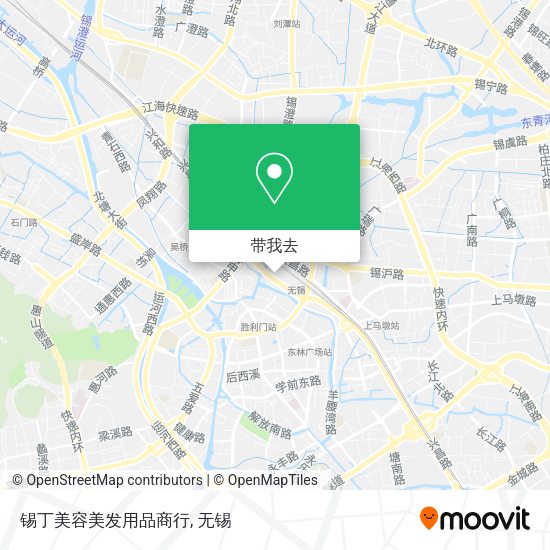锡丁美容美发用品商行地图