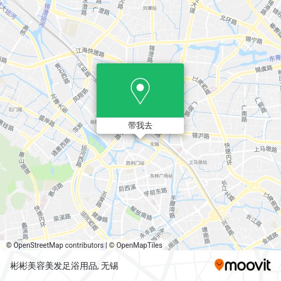 彬彬美容美发足浴用品地图