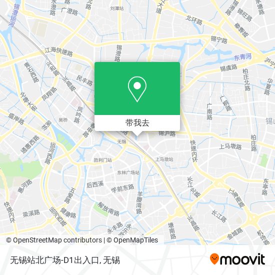 无锡站北广场-D1出入口地图