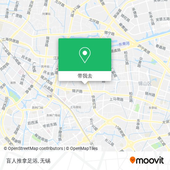 盲人推拿足浴地图