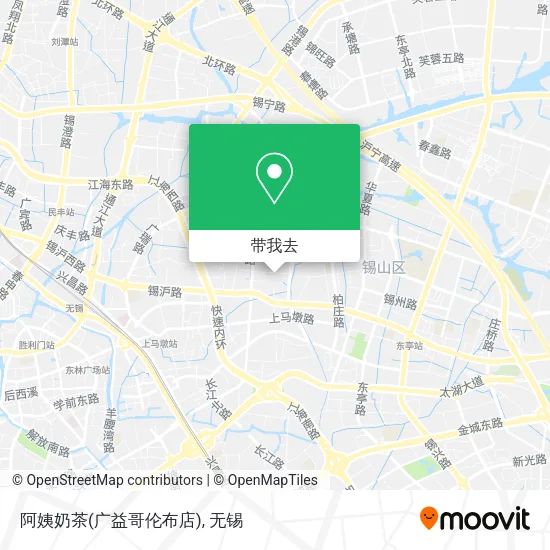阿姨奶茶(广益哥伦布店)地图