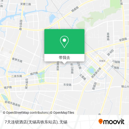 7天连锁酒店(无锡高铁东站店)地图