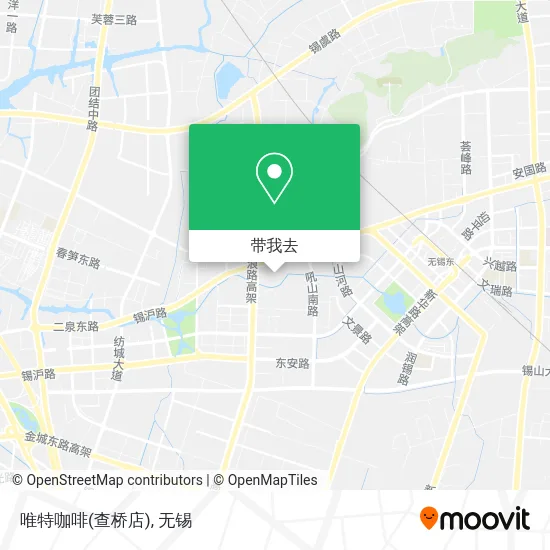 唯特咖啡(查桥店)地图