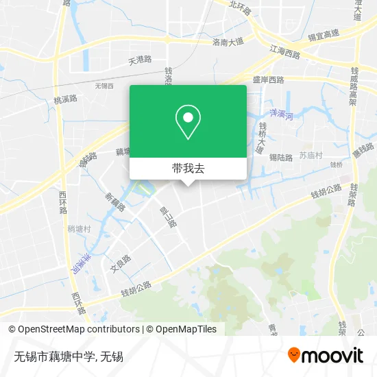 无锡市藕塘中学地图