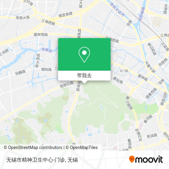 无锡市精神卫生中心-门诊地图