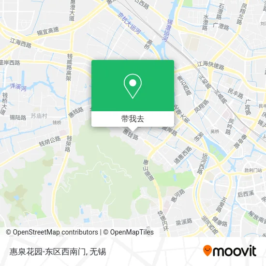 惠泉花园-东区西南门地图
