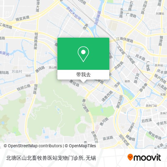 北塘区山北畜牧兽医站宠物门诊所地图