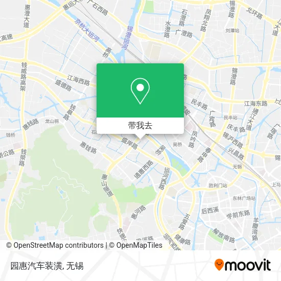 园惠汽车装潢地图