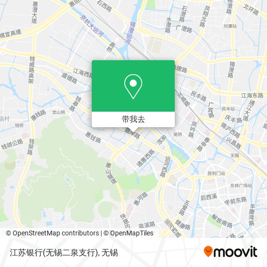 江苏银行(无锡二泉支行)地图