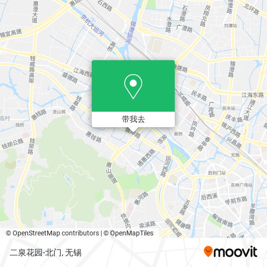 二泉花园-北门地图