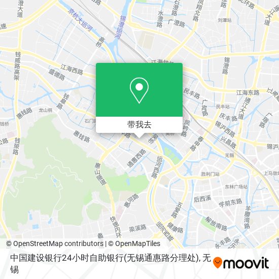 中国建设银行24小时自助银行(无锡通惠路分理处)地图