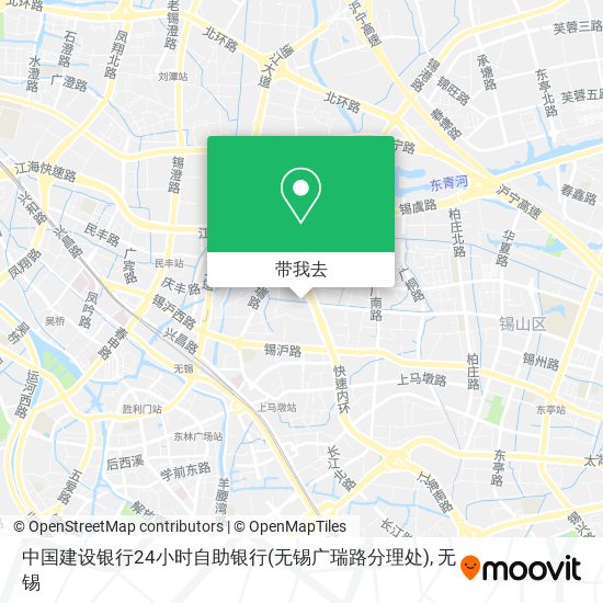 中国建设银行24小时自助银行(无锡广瑞路分理处)地图