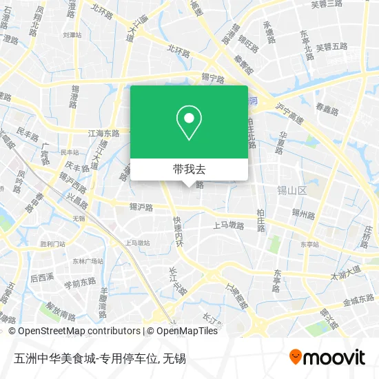 五洲中华美食城-专用停车位地图