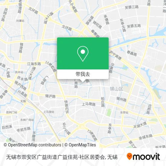 无锡市崇安区广益街道广益佳苑-社区居委会地图