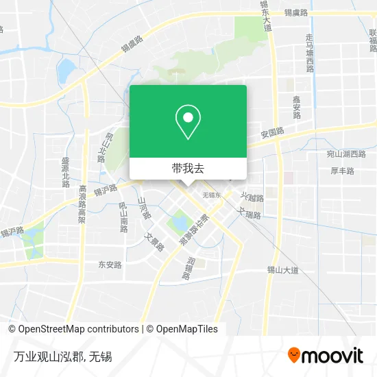 万业观山泓郡地图