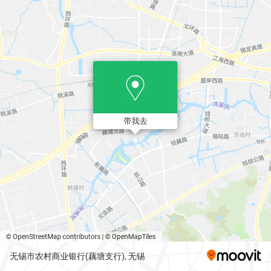 无锡市农村商业银行(藕塘支行)地图