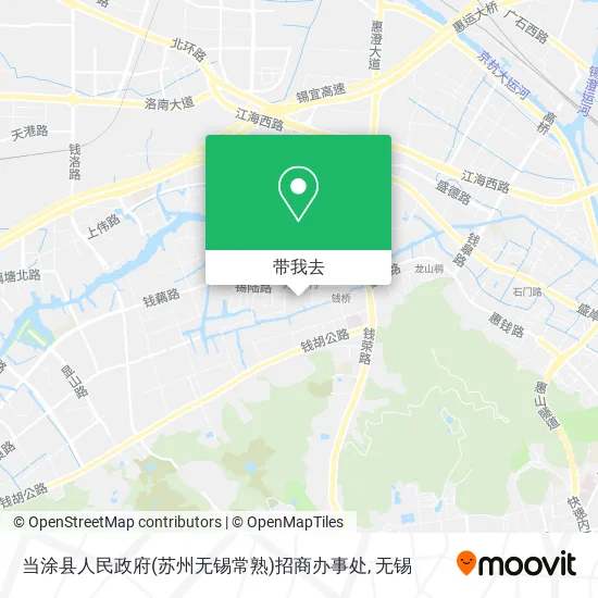 当涂县人民政府(苏州无锡常熟)招商办事处地图