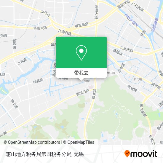 惠山地方税务局第四税务分局地图