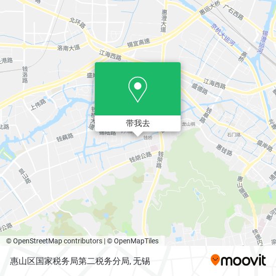 惠山区国家税务局第二税务分局地图