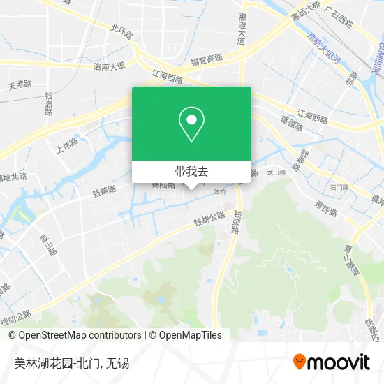 美林湖花园-北门地图
