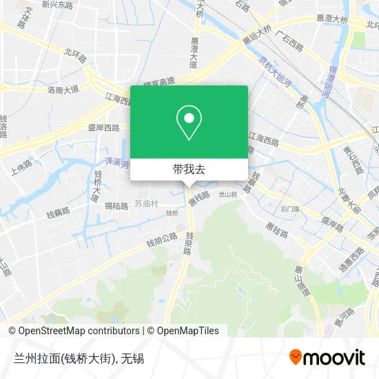 兰州拉面(钱桥大街)地图