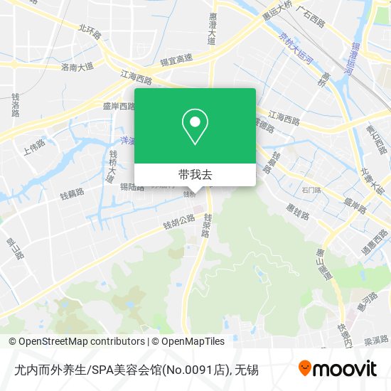 尤内而外养生/SPA美容会馆(No.0091店)地图