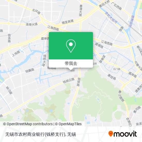 无锡市农村商业银行(钱桥支行)地图