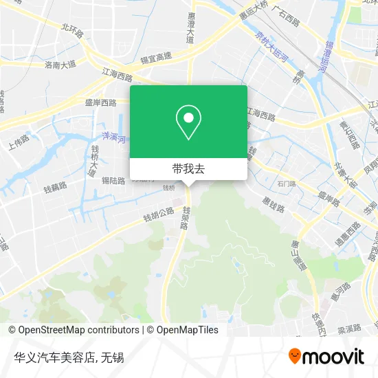 华义汽车美容店地图