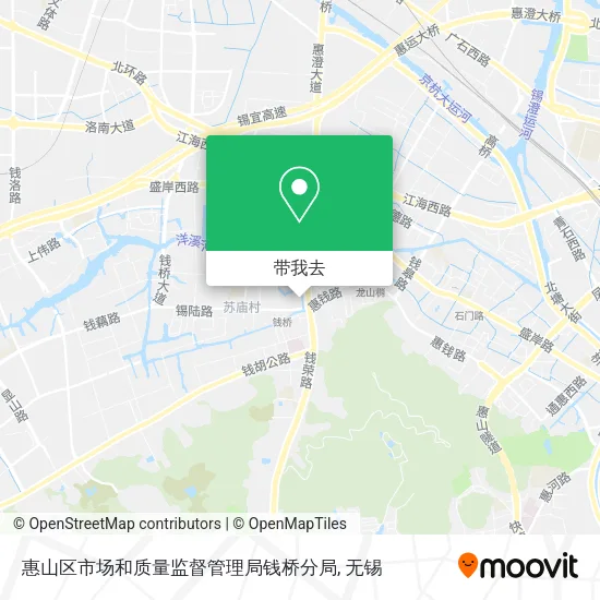 惠山区市场和质量监督管理局钱桥分局地图