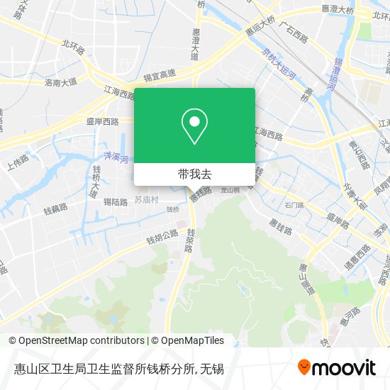 惠山区卫生局卫生监督所钱桥分所地图