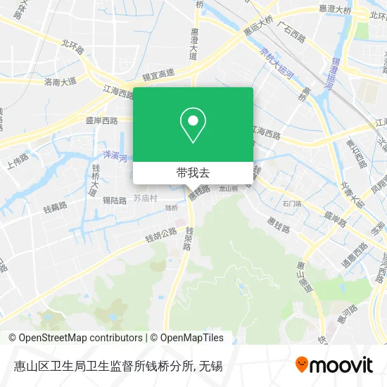 惠山区卫生局卫生监督所钱桥分所地图