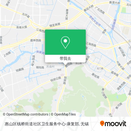 惠山区钱桥街道社区卫生服务中心-康复部地图