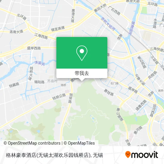 格林豪泰酒店(无锡太湖欢乐园钱桥店)地图