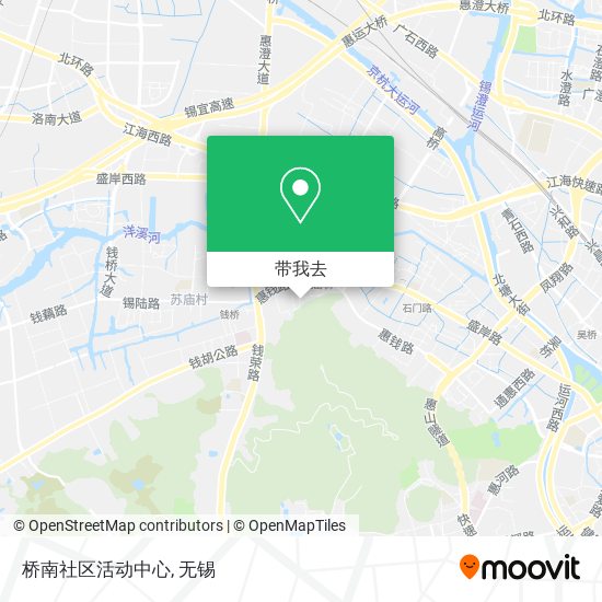 桥南社区活动中心地图